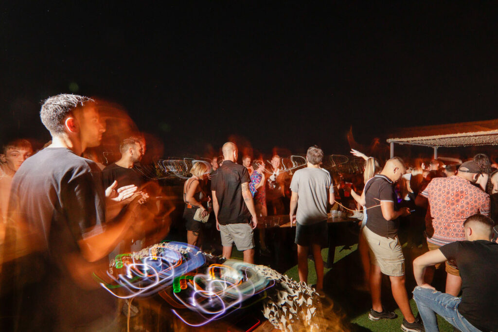 Live Music at the rooftop bar of Athens Hawks.